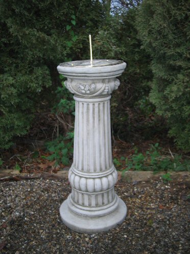 KSD1 Tall Fluted Sun Dial KSD1 Tall Fluted Sun Dial